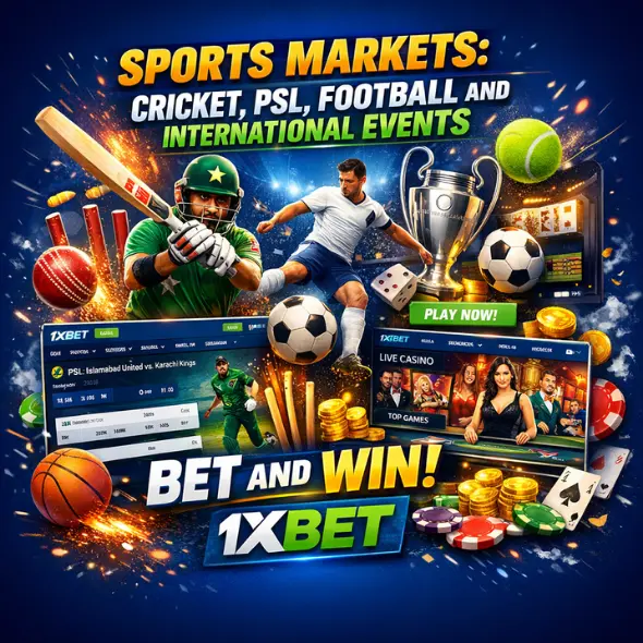 Sports Markets: Cricket, PSL, Football and International Events